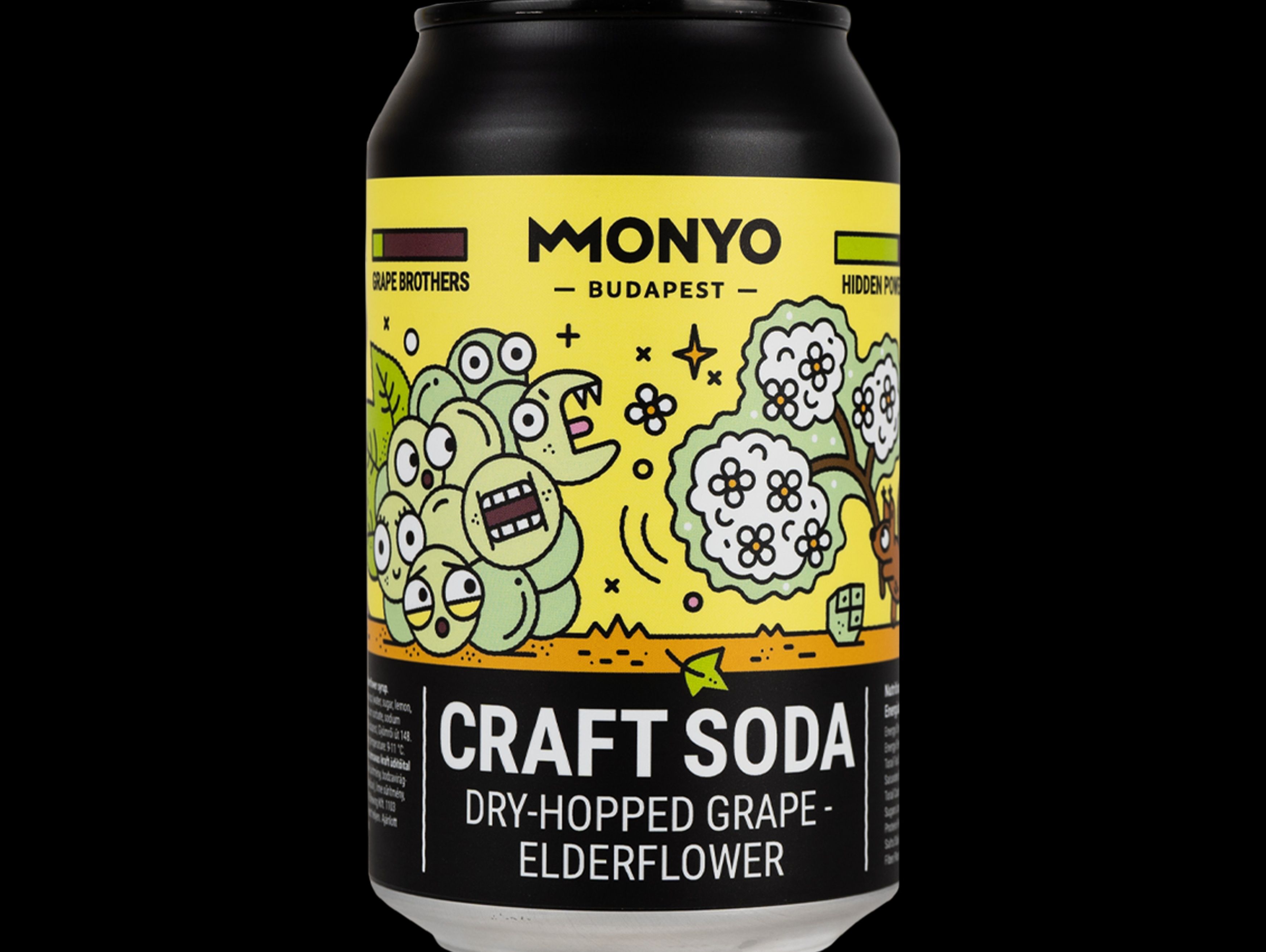 MONYO Dry-Hopped Grape - Elderflower Craft Soda
