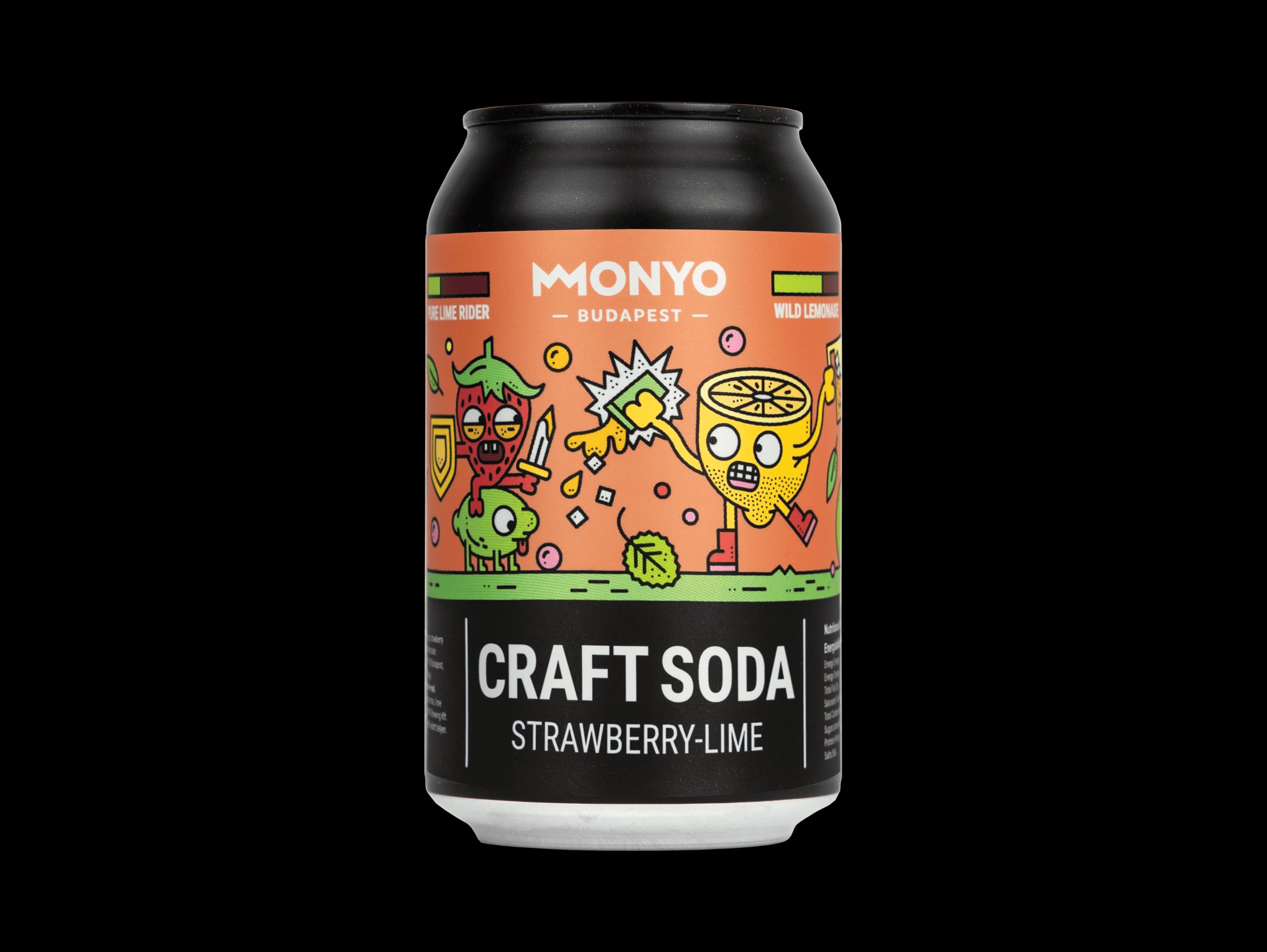 MONYO Craft Soda - Strawberry-Lime